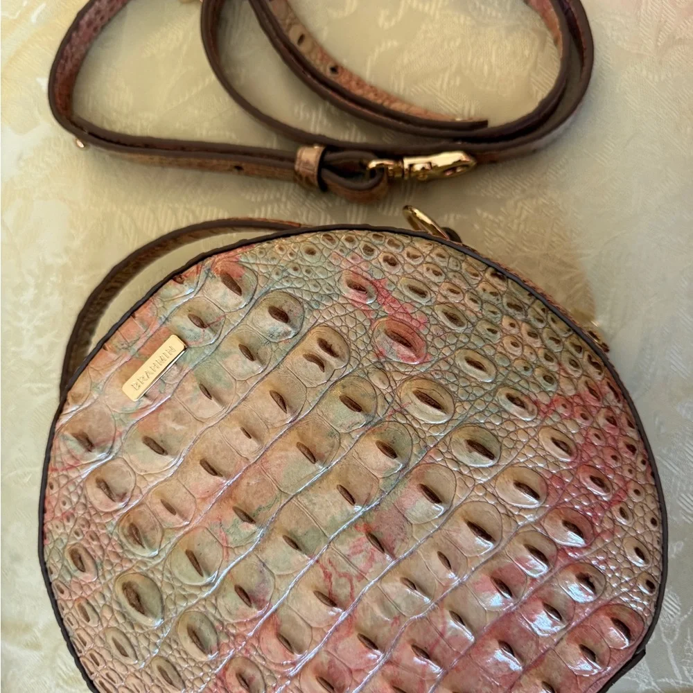Brahmin Lane Multicolor Round Crossbody Bag - Like new - Picture 3 of 4